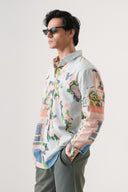 Coastal Canvas Watercolor Shirt