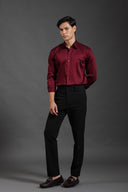 Crimson Dynasty Satin Shirt