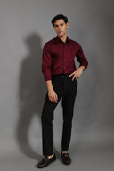 Crimson Dynasty Satin Shirt