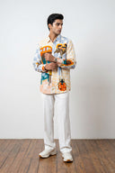Multicolor Artistic Modern Art Inspired Printed Casual Shirt