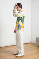 Multicolor Artistic Vacation-Inspired Graphic Printed Casual Shirt