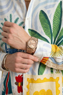 Multicolor Artistic Vacation-Inspired Graphic Printed Casual Shirt