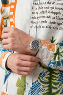 Multicolor Creative Patchwork and Artistic Leaf Motif Printed Full Sleeve Shirt