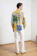 Multicolor Artistic Vacation-Inspired Graphic Printed Casual Shirt