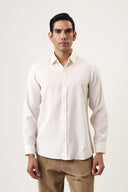 Ecru Solid Shirt
