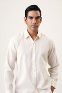 Ecru Solid Shirt