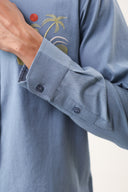 Blue Mirage Embroidered Shirt