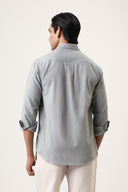 Whisper Line Art Embroidered Shirt