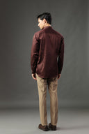 Mocha Rebellion Satin Shirt