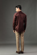 Mocha Rebellion Satin Shirt