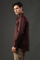 Mocha Rebellion Satin Shirt