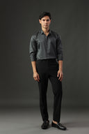 Charcoal Silken Fluid Shirt