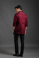 Twilight Veins – Hand Embroidered Shirt