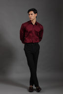 Crimson Dynasty Silken Fluid
Shirt