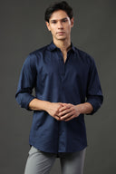 Empire Blue Satin Shirt