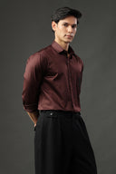 Serpent Noir Hand Embroidered Shirt