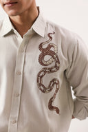 Serpent Embroidered Trail Shirt