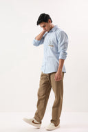 Coastal Calm Embroidered Shirt