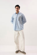 Azure Nomad Embroidered Shirt
