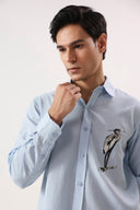 Azure Nomad Embroidered Shirt