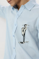 Azure Nomad Embroidered Shirt