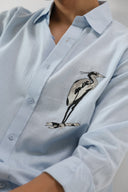 Azure Nomad Embroidered Shirt