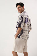 Paris Manuscript Oversized Shirt