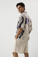 Paris Manuscript Oversized Shirt