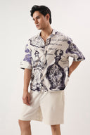 Paris Manuscript Oversized Shirt