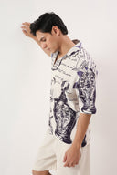 Paris Manuscript Oversized Shirt