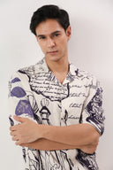 Paris Manuscript Oversized Shirt