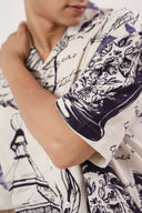 Paris Manuscript Oversized Shirt