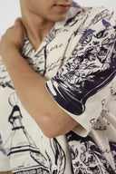 Paris Manuscript Oversized Shirt